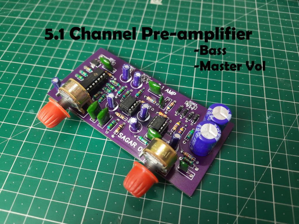 5.1 channel audio preamplifier